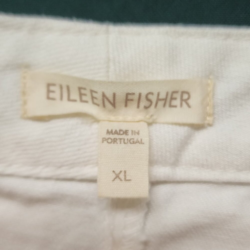 Eileen Fisher Crisp White Pencil Skirt - Picture 3 of 4